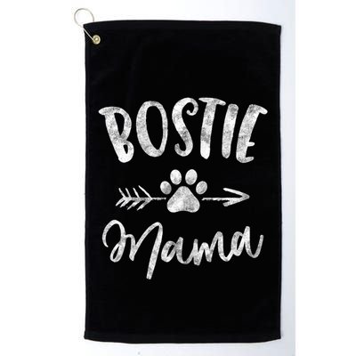 Bostie Mama Boston Terrier Lover Gifts Dog Mom Golf Towel
