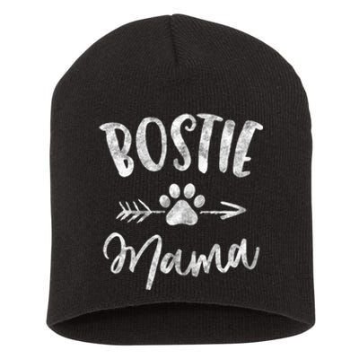 Bostie Mama Boston Terrier Lover Gifts Dog Mom Short Acrylic Beanie