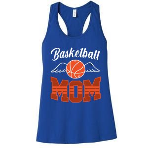 Basketball Mom Basketball Game Mother Mama Basketball Cute Gift Women's Racerback Tank