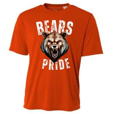 Bears Mascot Back To School Spirit Pride Sport Fans Game Day Cooling Performance Crew T-Shirt