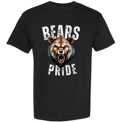 Bears Mascot Back To School Spirit Pride Sport Fans Game Day Garment-Dyed Heavyweight T-Shirt