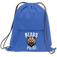 Bears Mascot Back To School Spirit Pride Sport Fans Game Day Sweatshirt Cinch Pack Bag