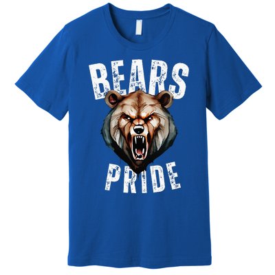 Bears Mascot Back To School Spirit Pride Sport Fans Game Day Premium T-Shirt