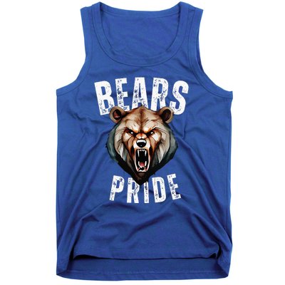 Bears Mascot Back To School Spirit Pride Sport Fans Game Day Tank Top