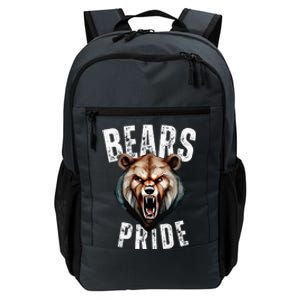 Bears Mascot Back To School Spirit Pride Sport Fans Game Day Daily Commute Backpack