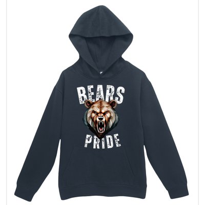 Bears Mascot Back To School Spirit Pride Sport Fans Game Day Urban Pullover Hoodie