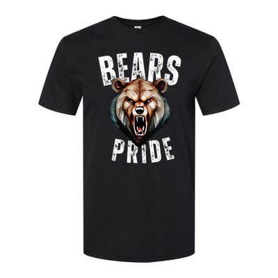 Bears Mascot Back To School Spirit Pride Sport Fans Game Day Softstyle® CVC T-Shirt