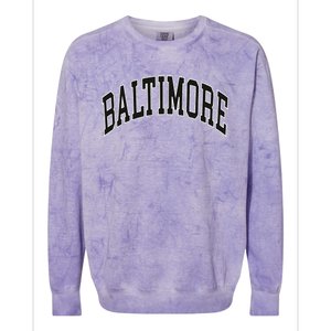 Baltimore Maryland Colorblast Crewneck Sweatshirt