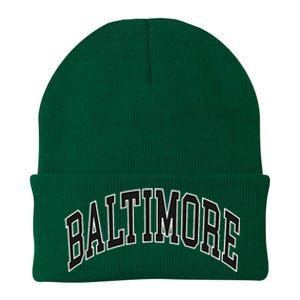 Baltimore Maryland Knit Cap Winter Beanie