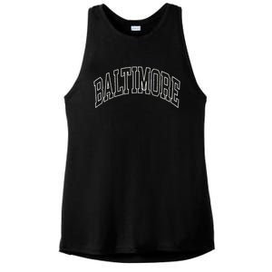 Baltimore Maryland Ladies PosiCharge Tri-Blend Wicking Tank