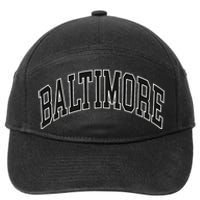 Baltimore Maryland 7-Panel Snapback Hat