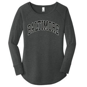 Baltimore Maryland Women's Perfect Tri Tunic Long Sleeve Shirt