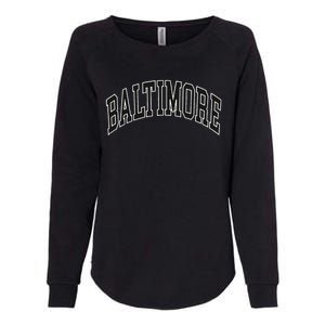 Baltimore Maryland Womens California Wash Sweatshirt