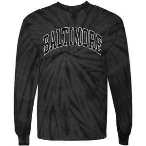 Baltimore Maryland Tie-Dye Long Sleeve Shirt