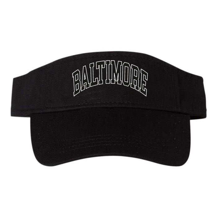 Baltimore Maryland Valucap Bio-Washed Visor