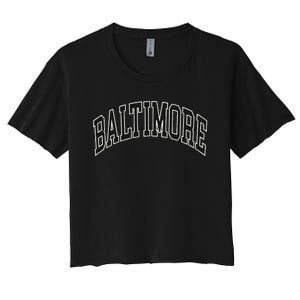 Baltimore Maryland Women's Crop Top Tee