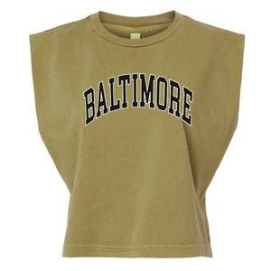 Baltimore Maryland Garment-Dyed Women's Muscle Tee