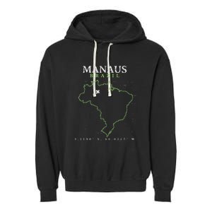 Brazil Manaus Garment-Dyed Fleece Hoodie