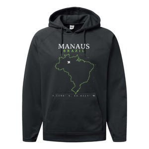 Brazil Manaus Performance Fleece Hoodie