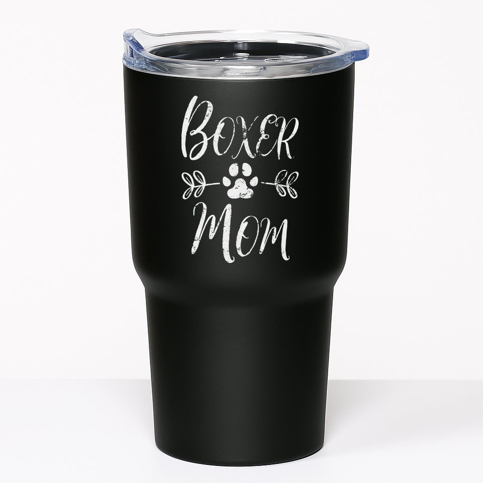 Boxer Mom Boxer Dog Lover Owner Funny Boxer Dog Mom Tumbler