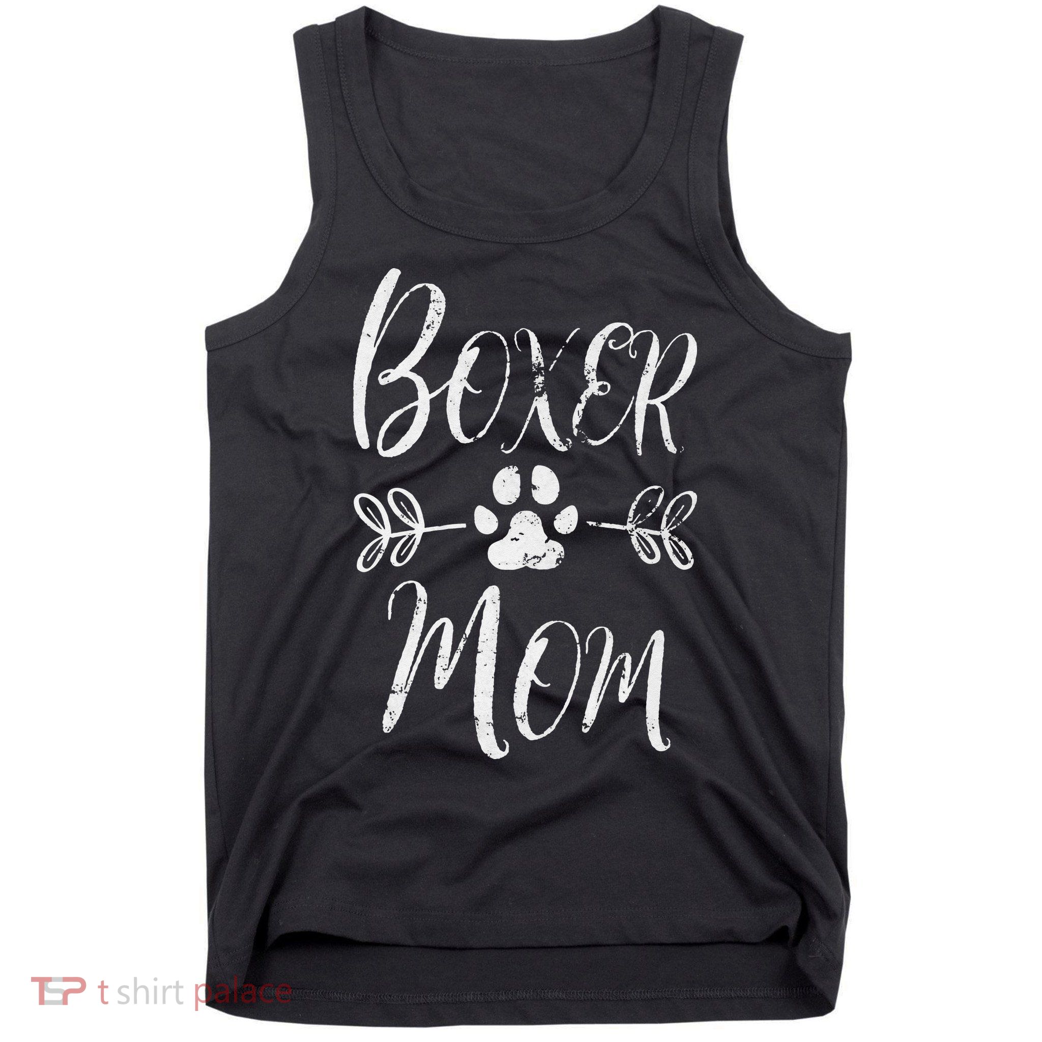 Boxer Mom Boxer Dog Lover Owner Funny Boxer Dog Mom Tank Top