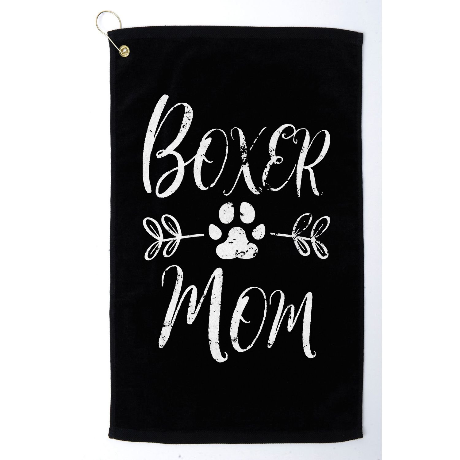 Boxer Mom Boxer Dog Lover Owner Funny Boxer Dog Mom Golf Towel