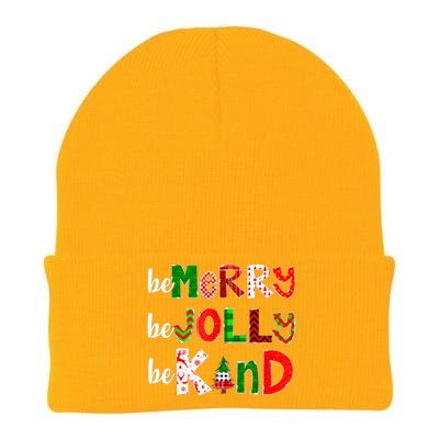 Be Merry Be Jolly Be Kind Merry Christmas Teacher Xmas Pjs Knit Cap Winter Beanie