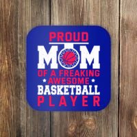 Basketball Mom Bball Player Mother Theme Quote Gift Coaster