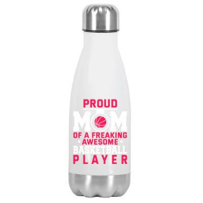 Basketball Mom Bball Player Mother Theme Quote Gift Stainless Steel Insulated Water Bottle