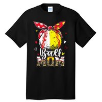 Ball Mom Baseball Softball Mom Mothers Day Mama Tall T-Shirt