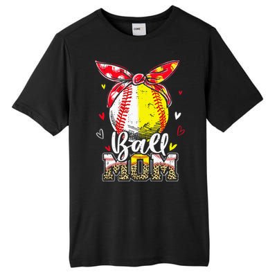 Ball Mom Baseball Softball Mom Mothers Day Mama Tall Fusion ChromaSoft Performance T-Shirt