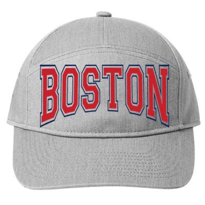 Boston Massachusetts 7-Panel Snapback Hat