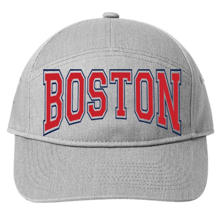 Boston Massachusetts 7-Panel Snapback Hat