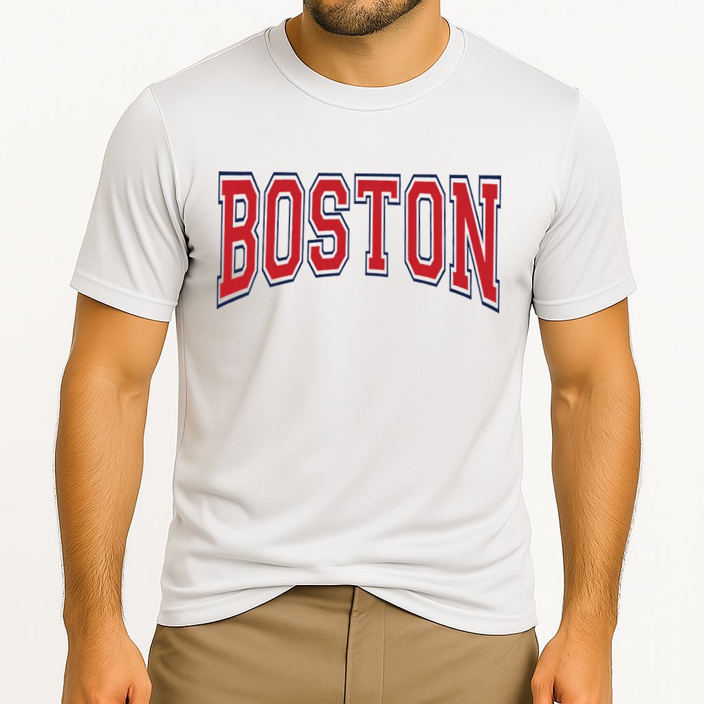 Boston Massachusetts Cooling Performance Crew T-Shirt
