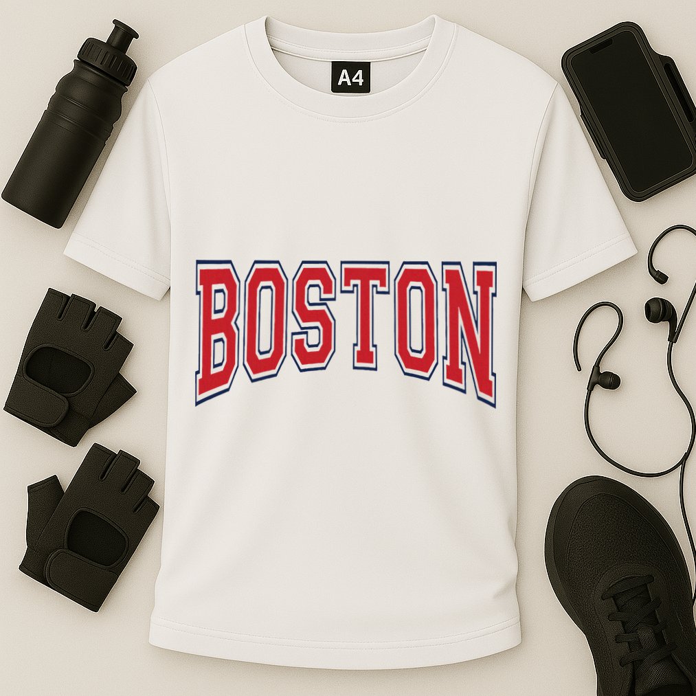 Boston Massachusetts Cooling Performance Crew T-Shirt