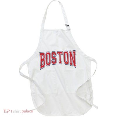Boston Massachusetts Full-Length Apron With Pockets