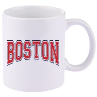 Boston Massachusetts 11oz C Handle Ceramic Mug