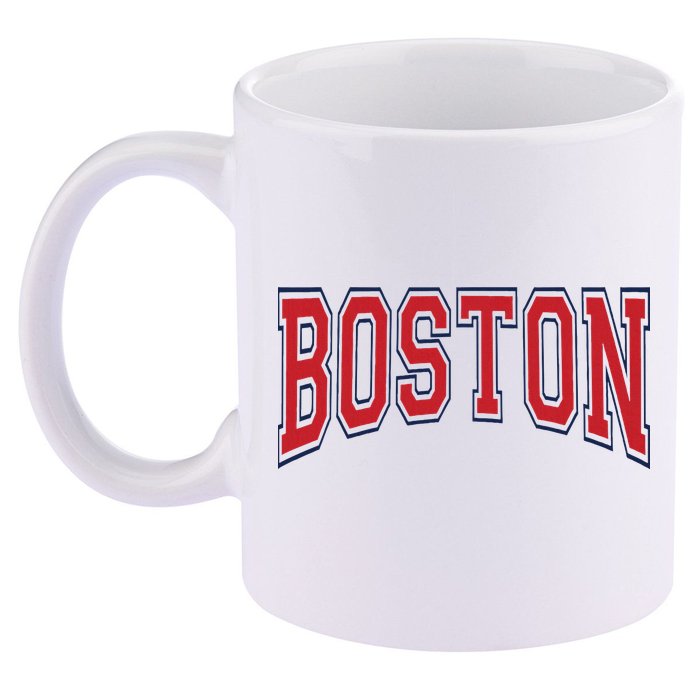 Boston Massachusetts 11oz C Handle Ceramic Mug