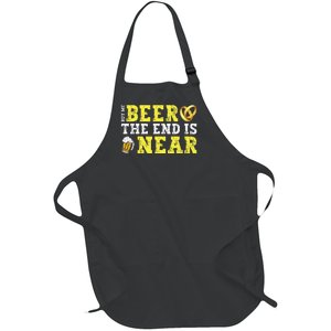 Buy Me Beer The End Is Near Full-Length Apron With Pockets