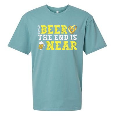 Buy Me Beer The End Is Near Sueded Cloud Jersey T-Shirt