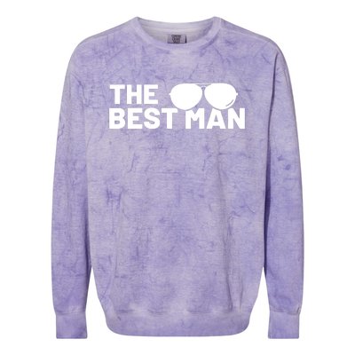 Best Man Bachelor Supplies Party Wedding Colorblast Crewneck Sweatshirt