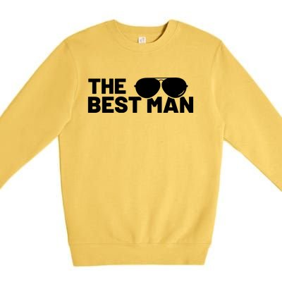 Best Man Bachelor Supplies Party Wedding Premium Crewneck Sweatshirt