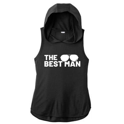 Best Man Bachelor Supplies Party Wedding Ladies PosiCharge Tri-Blend Wicking Draft Hoodie Tank