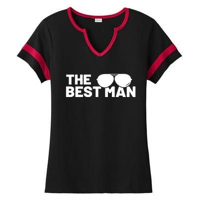 Best Man Bachelor Supplies Party Wedding Ladies Halftime Notch Neck Tee