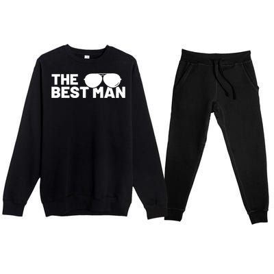 Best Man Bachelor Supplies Party Wedding Premium Crewneck Sweatsuit Set