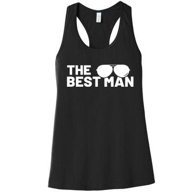 Best Man Bachelor Supplies Party Wedding Women's Racerback Tank