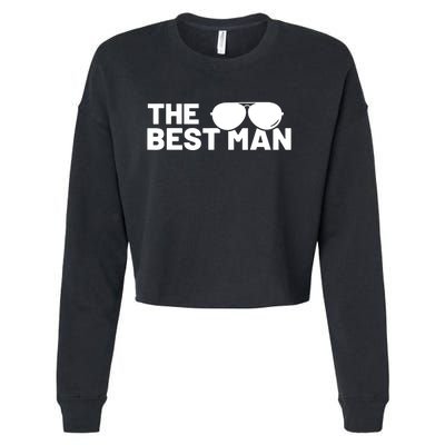 Best Man Bachelor Supplies Party Wedding Cropped Pullover Crew