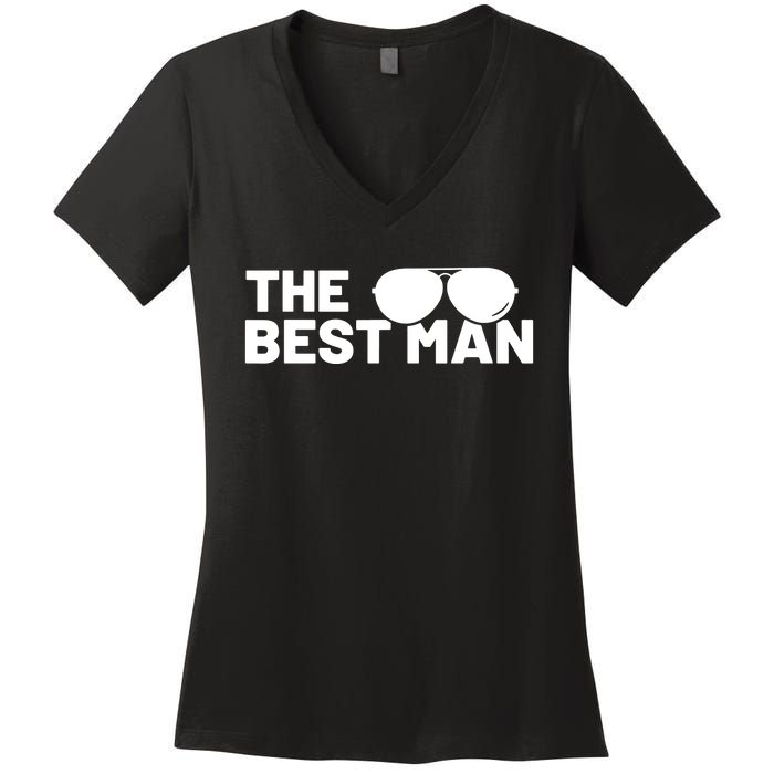 Best Man Bachelor Supplies Party Wedding Women's V-Neck T-Shirt