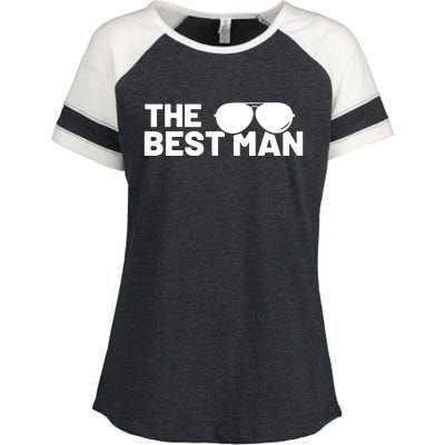 Best Man Bachelor Supplies Party Wedding Enza Ladies Jersey Colorblock Tee