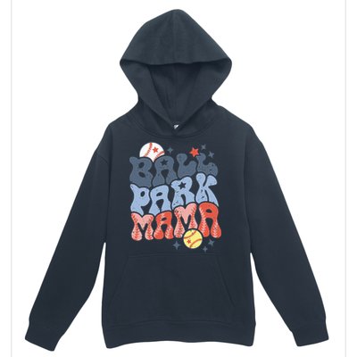 Ballpark Mama Baseball Mom Softball Mom Mothers Day Groovy Urban Pullover Hoodie